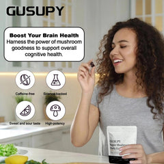 60-count Lions Mane Mushroom Gummies packaging on white background