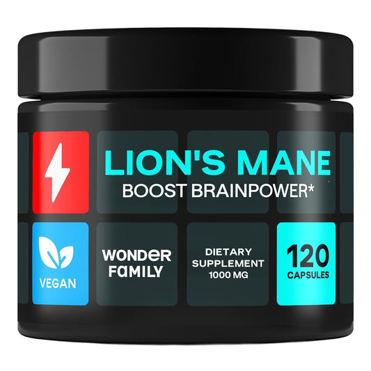 Lion’s Mane 1000mg capsules bottle – 120 count