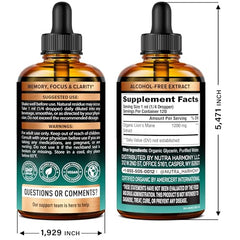 Close-up of Lions Mane liquid drops