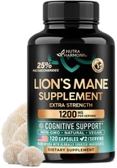 Lions Mane supplement capsules 1200 mg