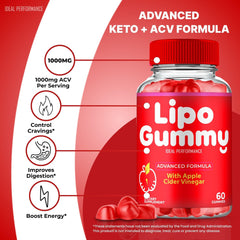Official Lipo Gummies packaging - Maximum Strength