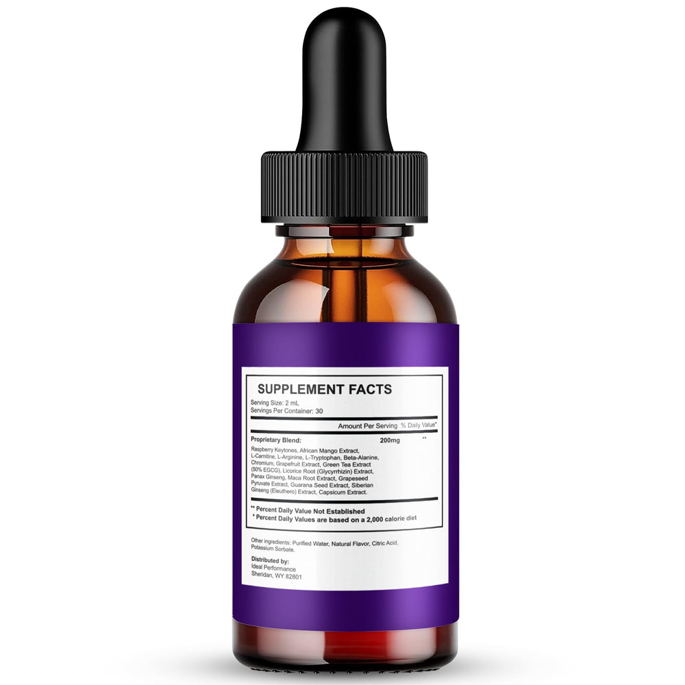 All natural keto liquid Lipobound Drops label