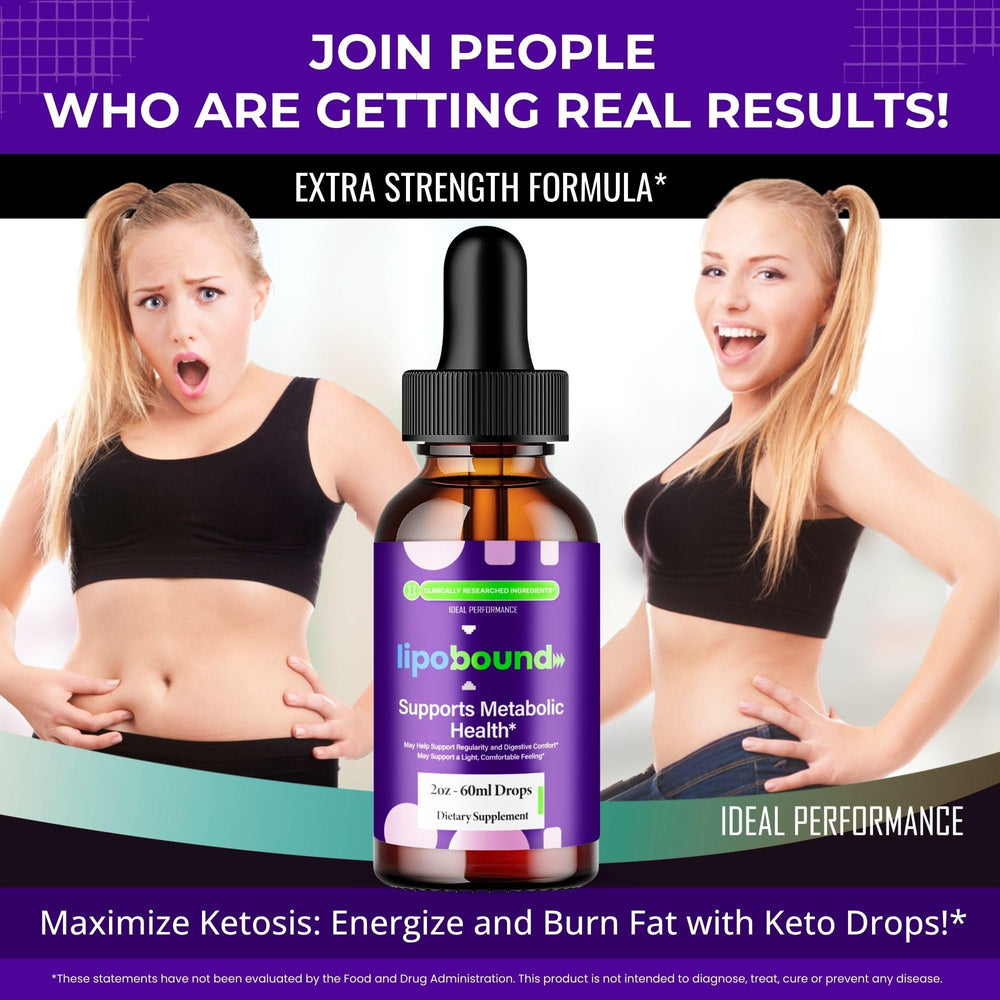 Close-up of Lipobound Drops ingredients label