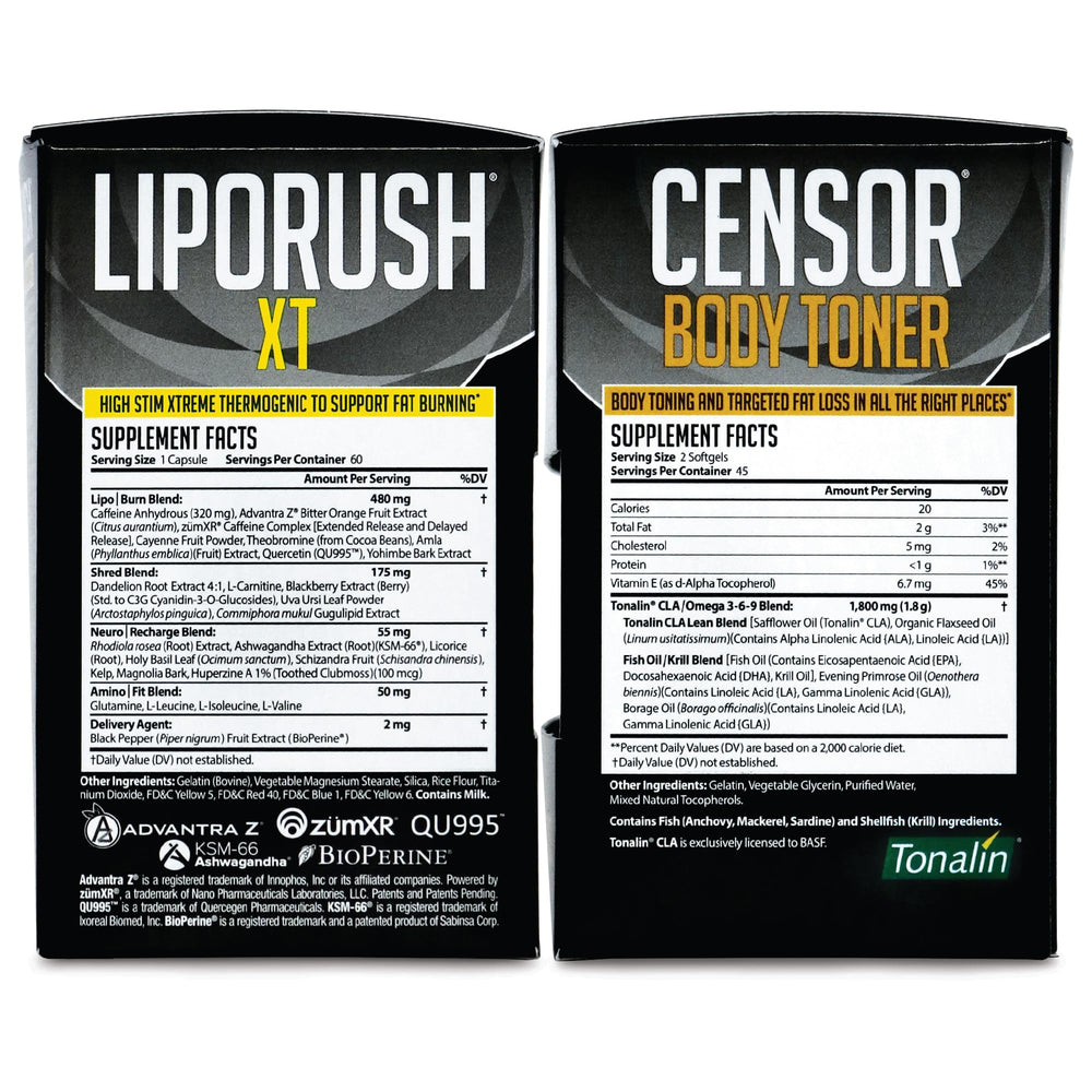 Close-up of LipoRUSH XT thermogenic capsules