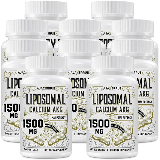 Liposomal Calcium AKG 1500 mg bottle front with 60 capsules