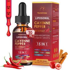 Liposomal Cayenne Pepper Liquid Drops bottle 1oz