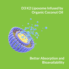 Liposomal D3 K2 MK-7 200 mcg per softgel