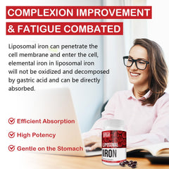 Dairy-free and gluten-free iron supplement packaging