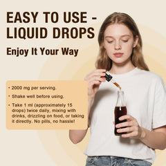 Lifestyle image of a man taking Liposomal Glutathione Liquid