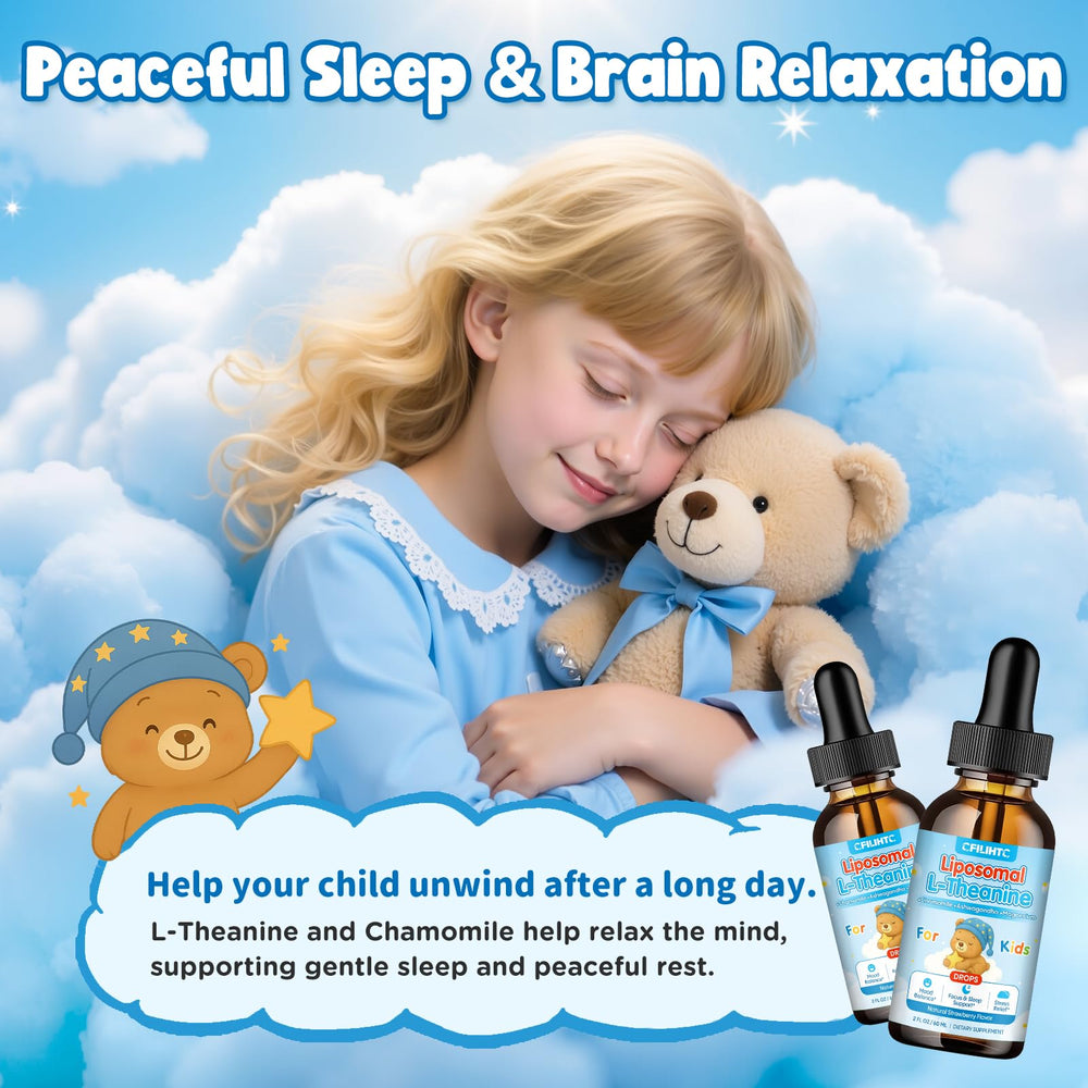 Kid-friendly packaging for L-Theanine Drops
