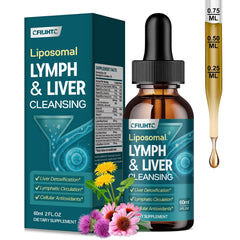 Hero shot of Liposomal Lymphatic Drainage Drops bottle