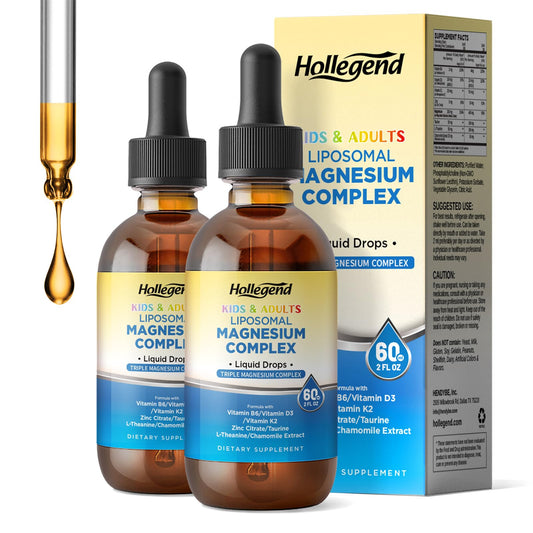 Liposomal magnesium drops bottle with 400 mg per serving for women