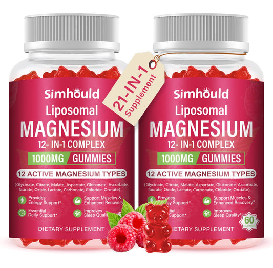 Bottle of liposomal magnesium gummies 120 count