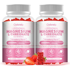 Two-pack liposomal magnesium threonate gummies package