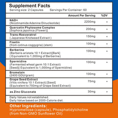 Close-up of liposomal NAD+ formula promoting absorption