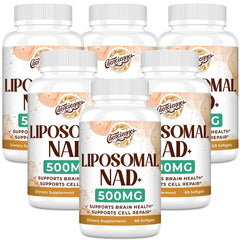 Bottle of Liposomal NAD+ 500 mg softgels