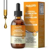Bottled liposomal quercetin with bromelain liquid drops, 2 oz