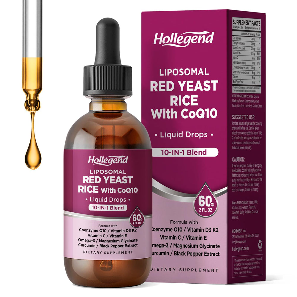 Liposomal Red Yeast Rice with CoQ10 liquid drops bottle
