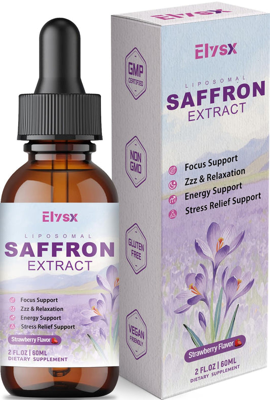 Liposomal saffron drops bottle for kids and adults (2oz)