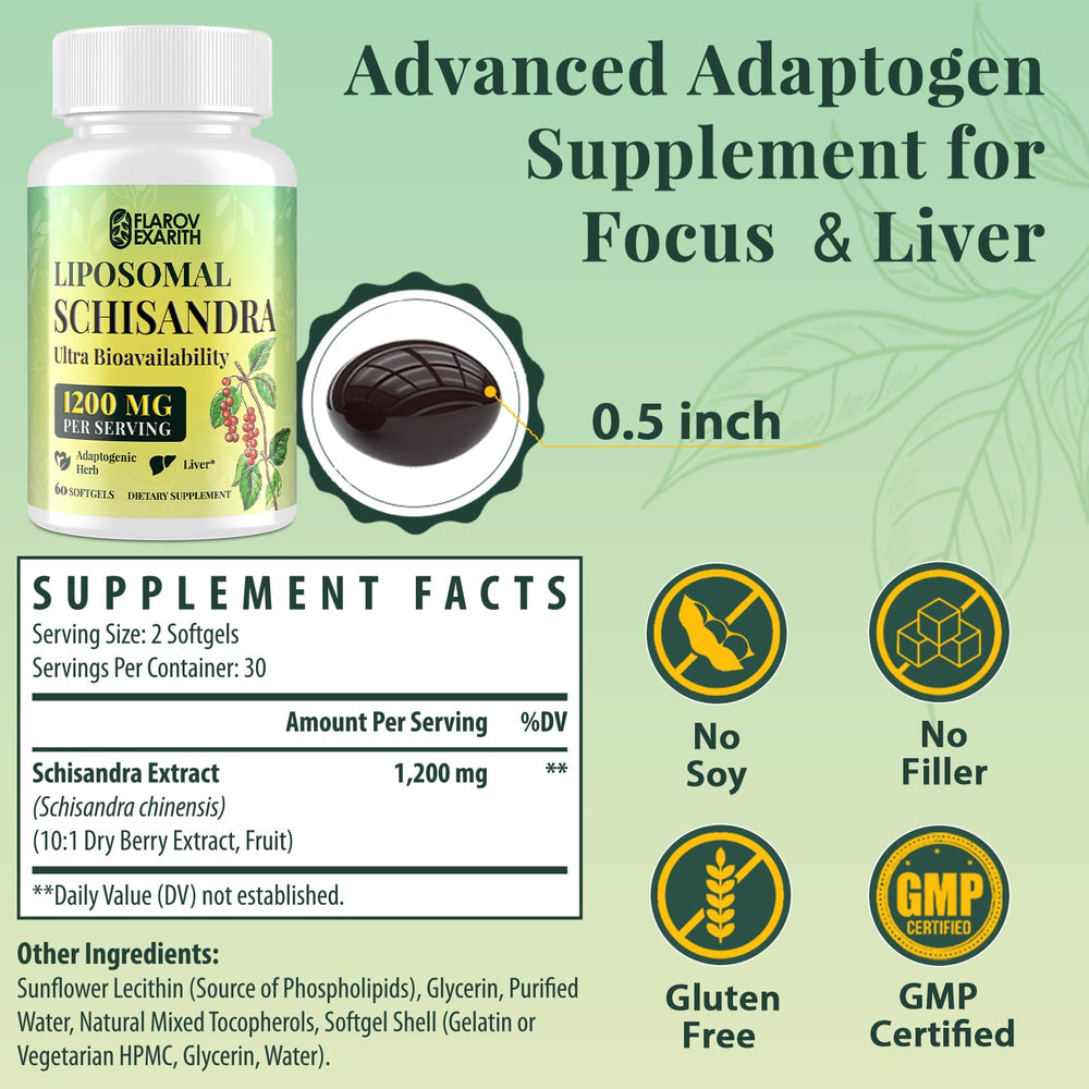 Close-up of Schisandra berry extract vegan softgels