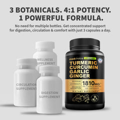Triple-extract blend of turmeric, ginger, and garlic (4:1) illustration