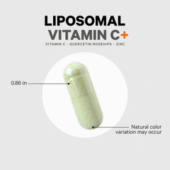 Zinc addition in liposomal vitamin C blend