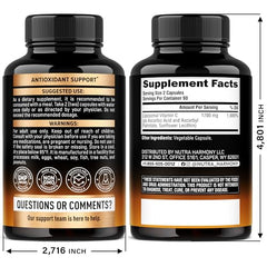 Close-up of Liposomal Vitamin C 1700 mg capsules