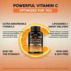 USA-made vitamin C supplement bottle with label