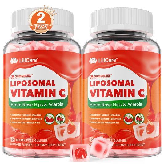 Bottle of Liposomal Vitamin C 1000mg Gummies - 2 Pack