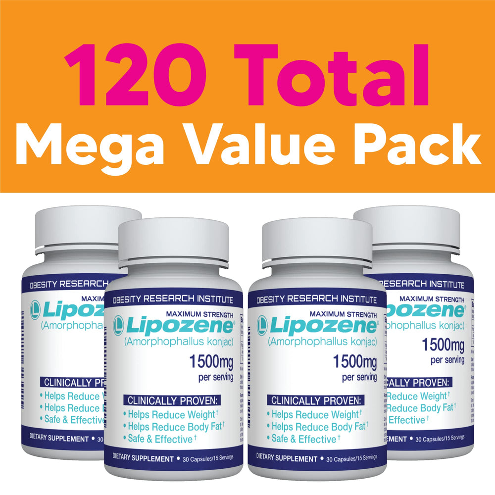 Lipozene bottle label with product details