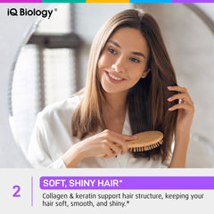 Ingredients highlight: collagen, keratin, vitamins for hair, skin, nails