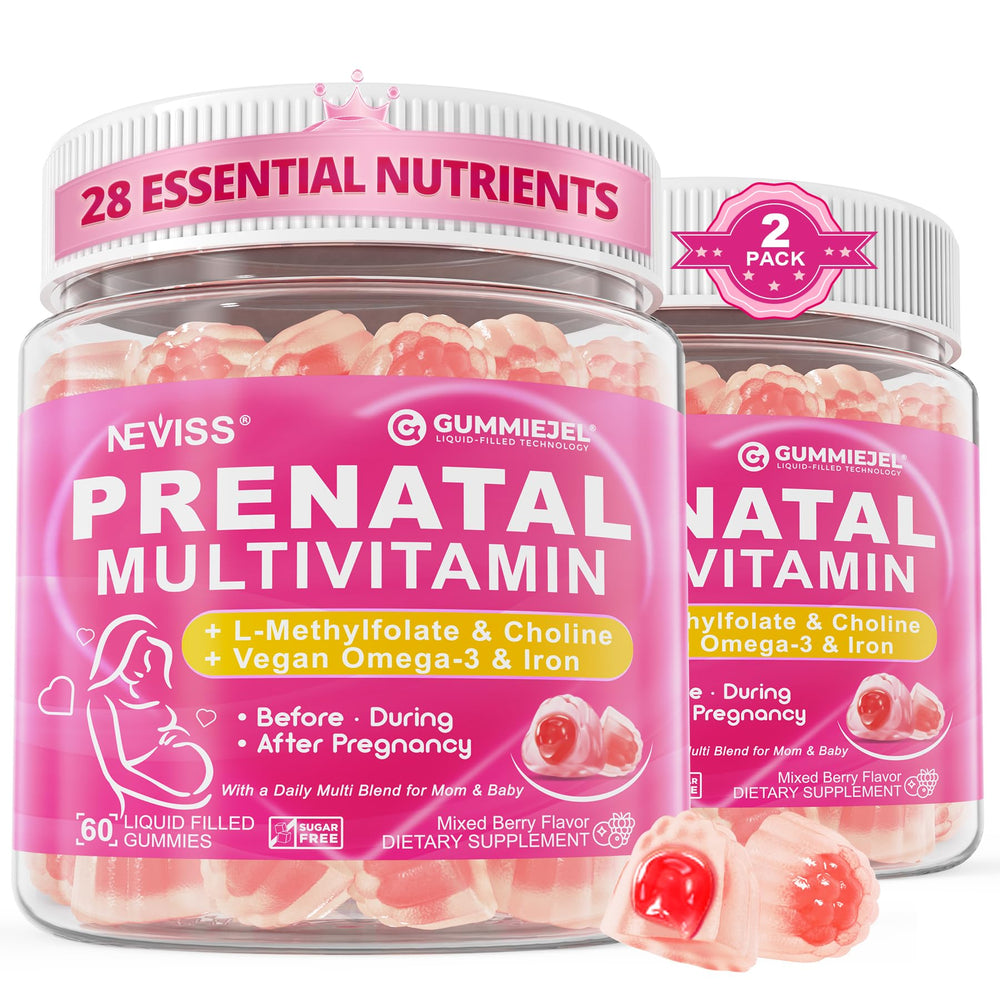 Liquid-filled prenatal gummy for women