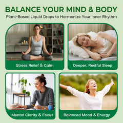 Close-up of GABA L-Theanine Drops bottle showing berry flavor
