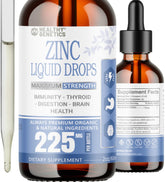 Liquid zinc drops in a 2 oz bottle for kids, men, and women