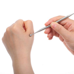 Dual-head acupuncture pen with large massage head