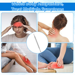 Acupuncture pen being used on face, neck, and body areas