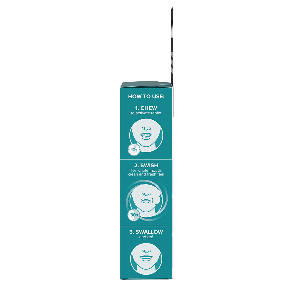 On-the-go use of Listerine Ready Tabs