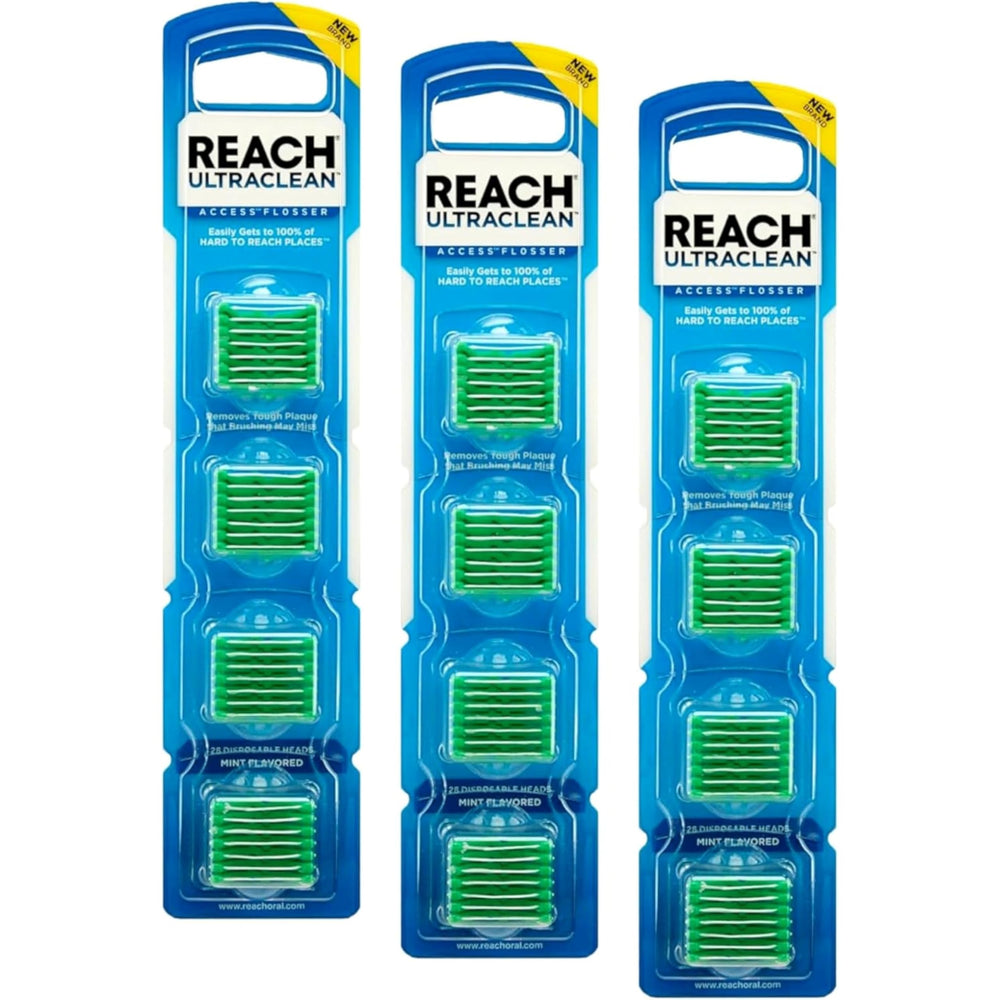 Listerine Ultraclean Access Flosser refill heads mint flavor package