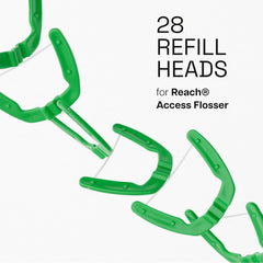 Mint flavored floss heads compatible with Reach Ultraclean Access Flosser