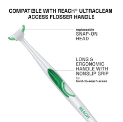 Micro-grooved floss surface removes more particles between teeth