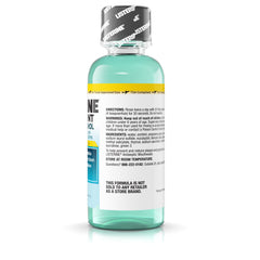 Close-up of Listerine Clean Mint label