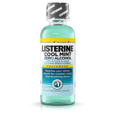 Listerine branding on Antiseptic Zero Cavity Mouthwash
