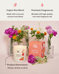 Literie Emily candle gift-worthy packaging ideal for Francophile friends and thoughtful celebrations.