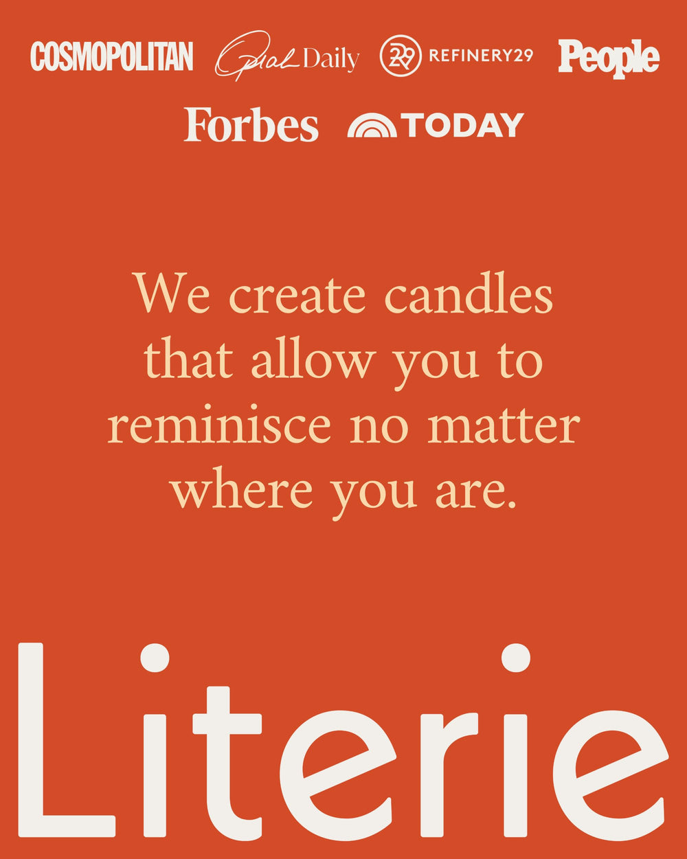Removable lid and glass jar design for Literie NYC candle.