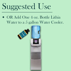 Two-pack of Lithia Water 4 oz on white background