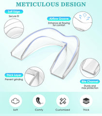 Litlcutie mouth guards with hygienic retainer case