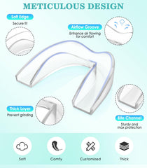 Set of 4 Litlcutie mouth guards in two sizes