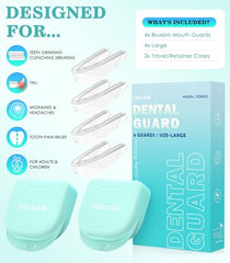 Trim-to-fit Litlcutie mouth guard being cut for a custom fit