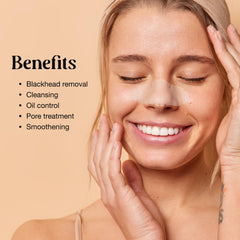 LivaClean nose strip for pores targets oil buildup and clogged pores.