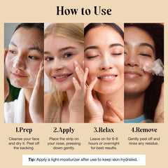 LivaClean nose pore strips cling gently for acne-prone, oily skin.